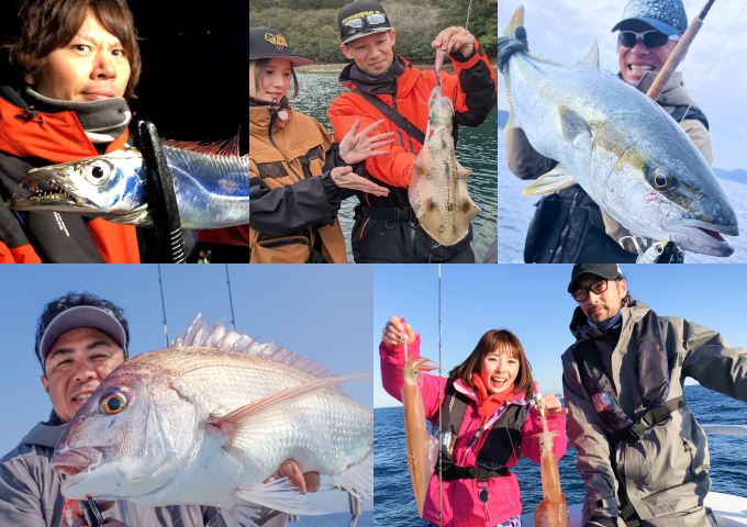 釣りの様子の写真集